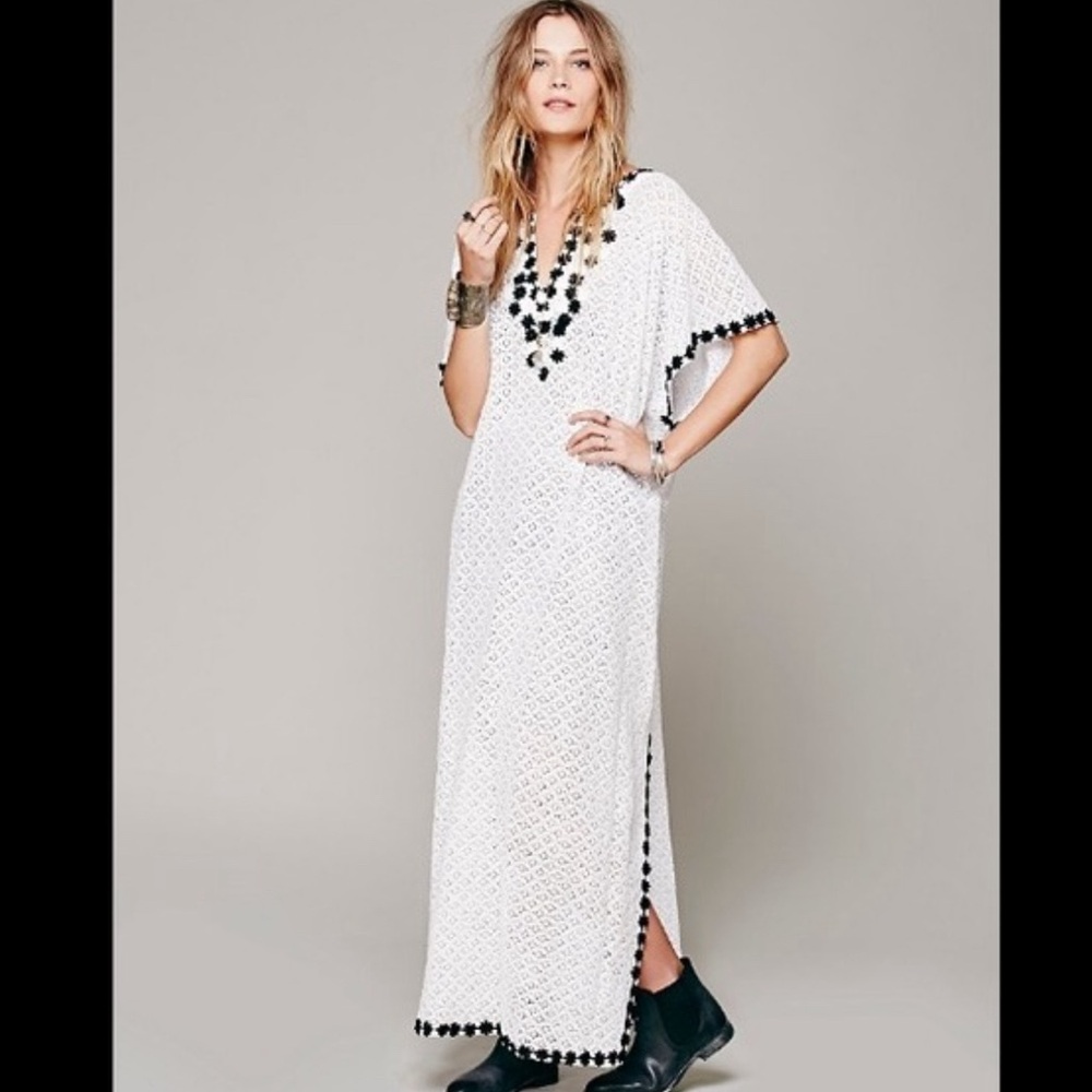 Lotta Stensson X Free People Contrast Stitch Maxi Kaftan